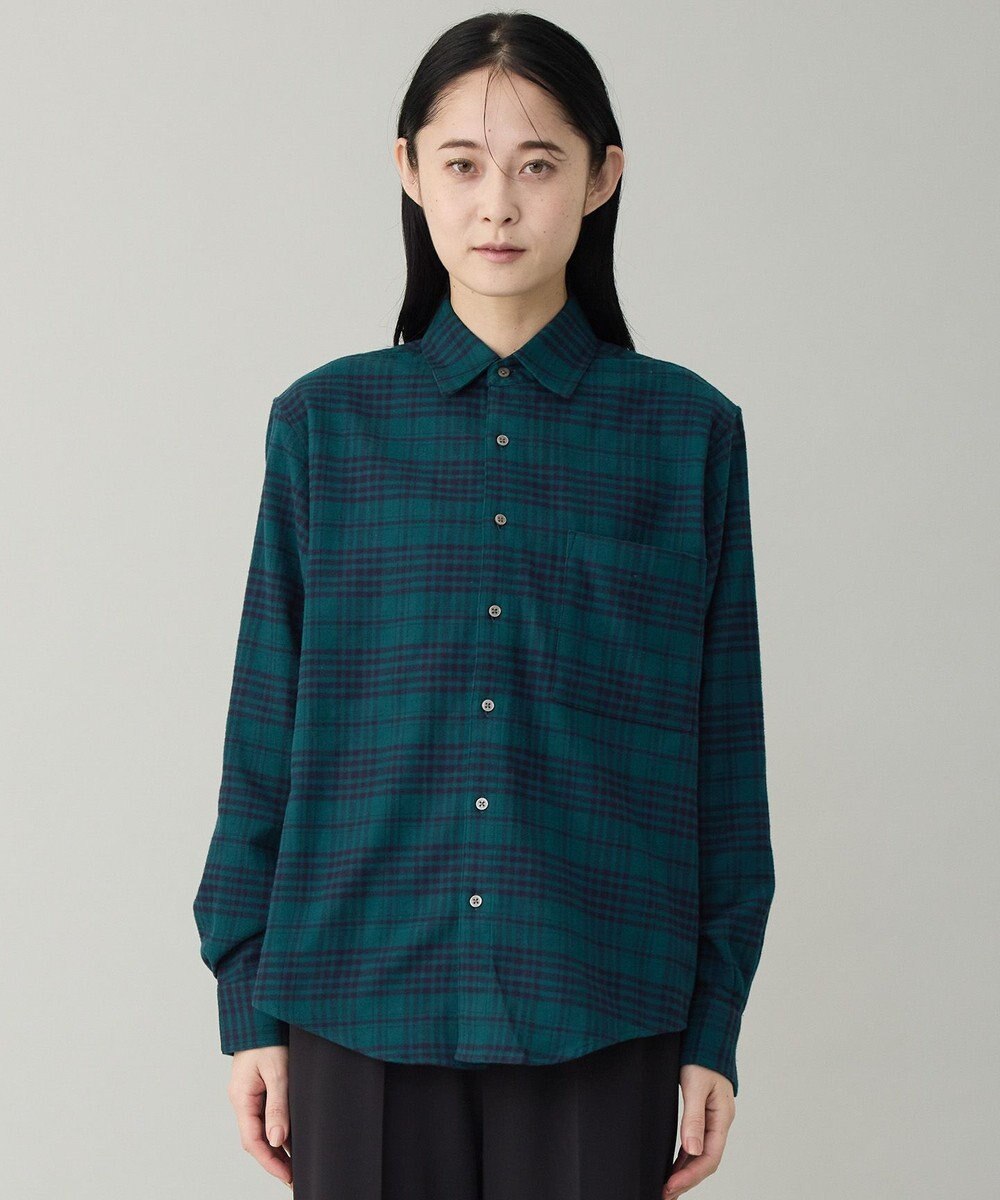 UNFILO MENS 【男女兼用】クリーンチェック ネルシャツ 