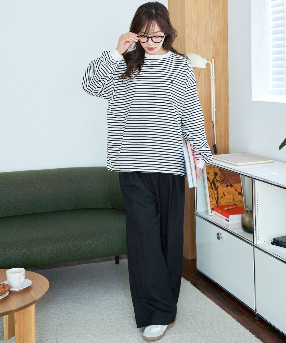 WEGO USPOLOだぼそでカラーロンT 