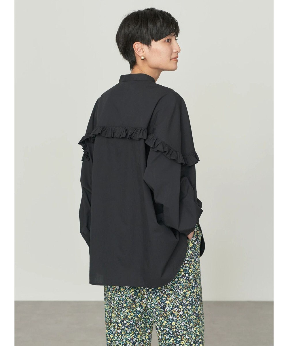 AMERICAN HOLIC フリルバンドカラーシャツ 