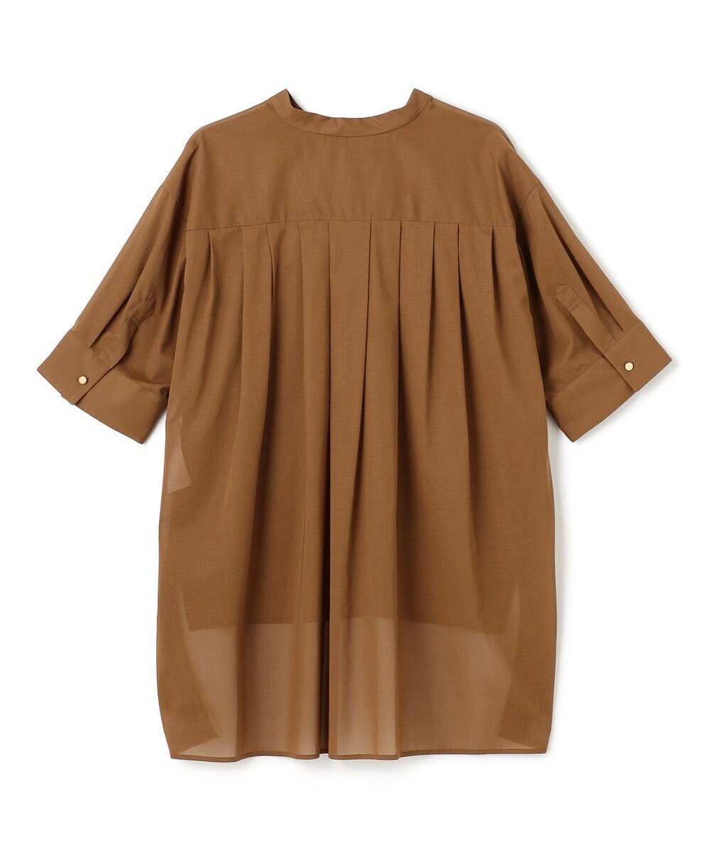 BEIGE， 【洗える・Oggi 10月号掲載】BAC / コットンビックポケットスタンドカラーシャツ 