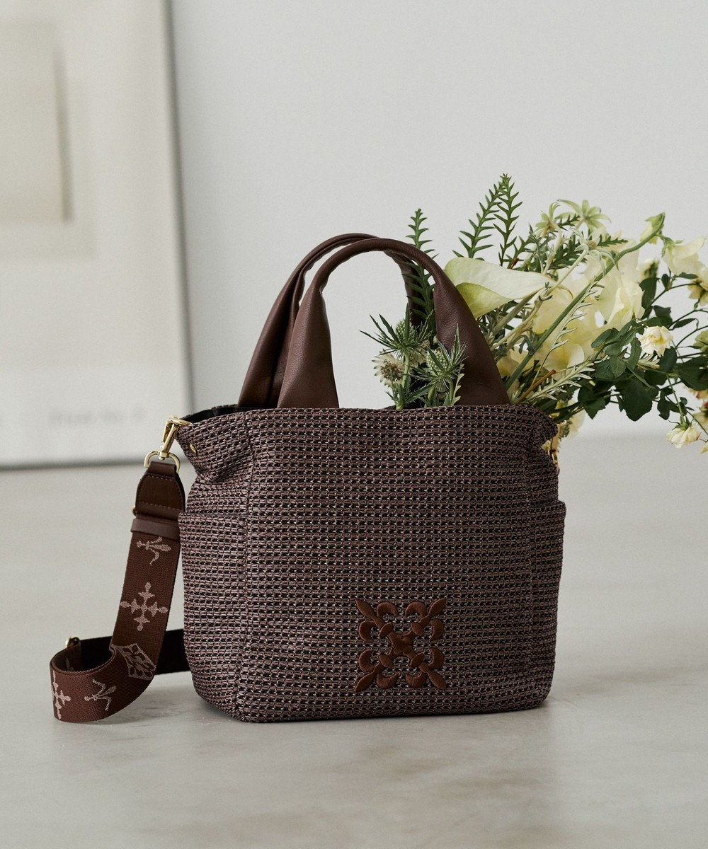 russet ナイロンラフィア2WAYトートバッグ(CE-1711) 