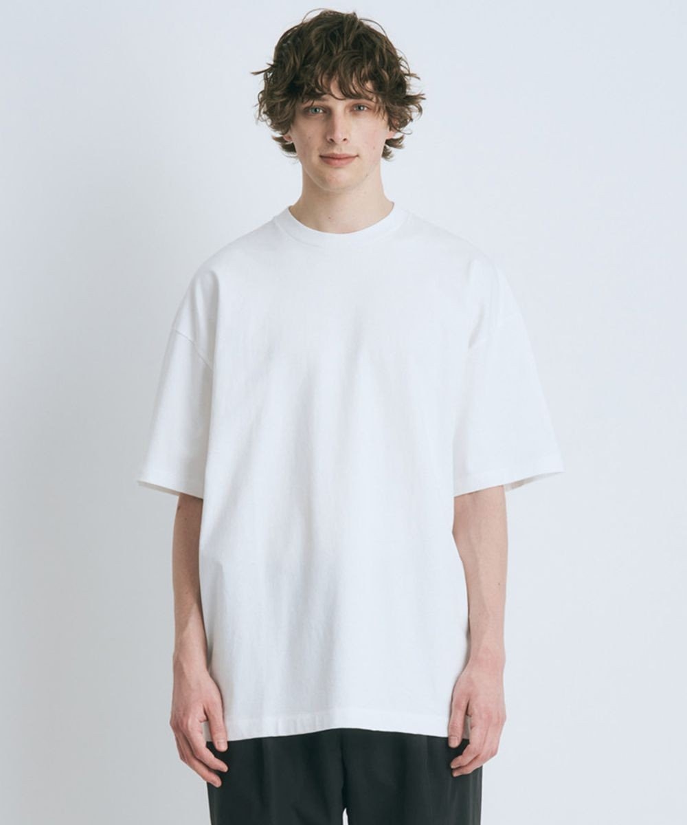 ATON SUVIN AIR SPINNING | オーバーサイズ S/S Tシャツ - UNISEX WHITE