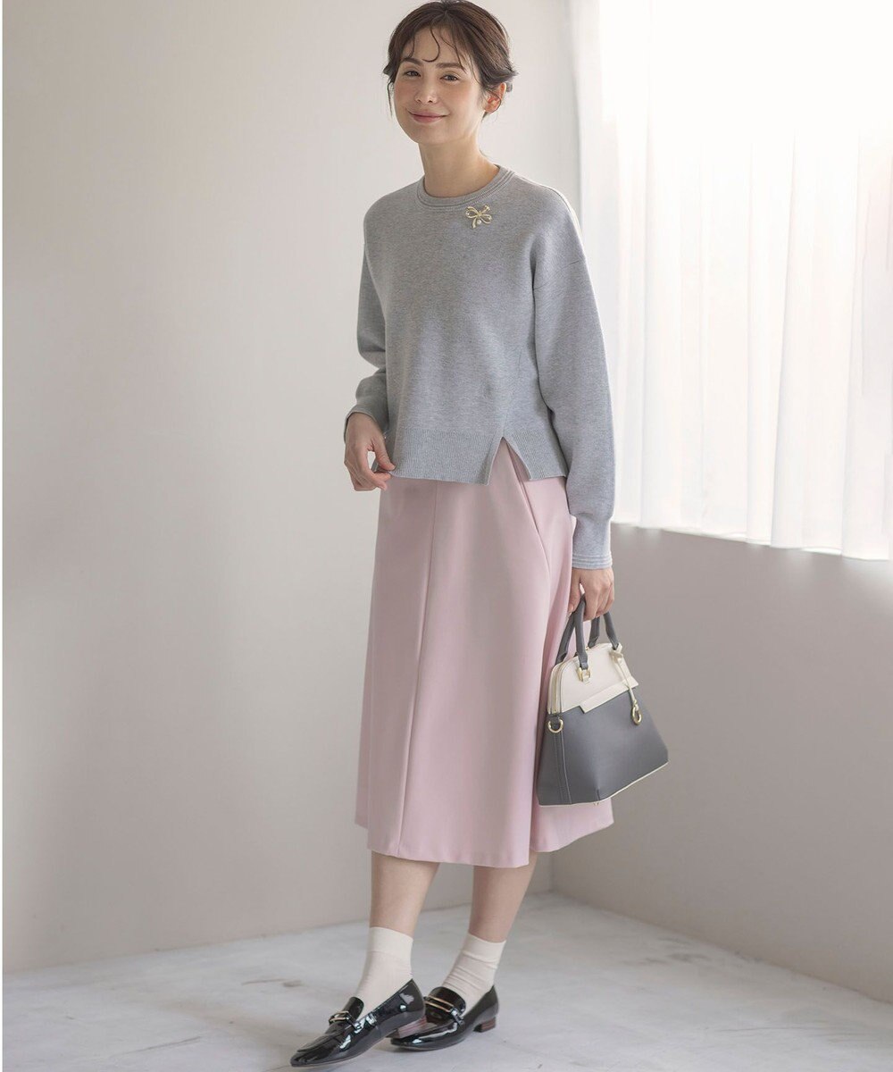 組曲 L スウェットライクニットプルオーバー 