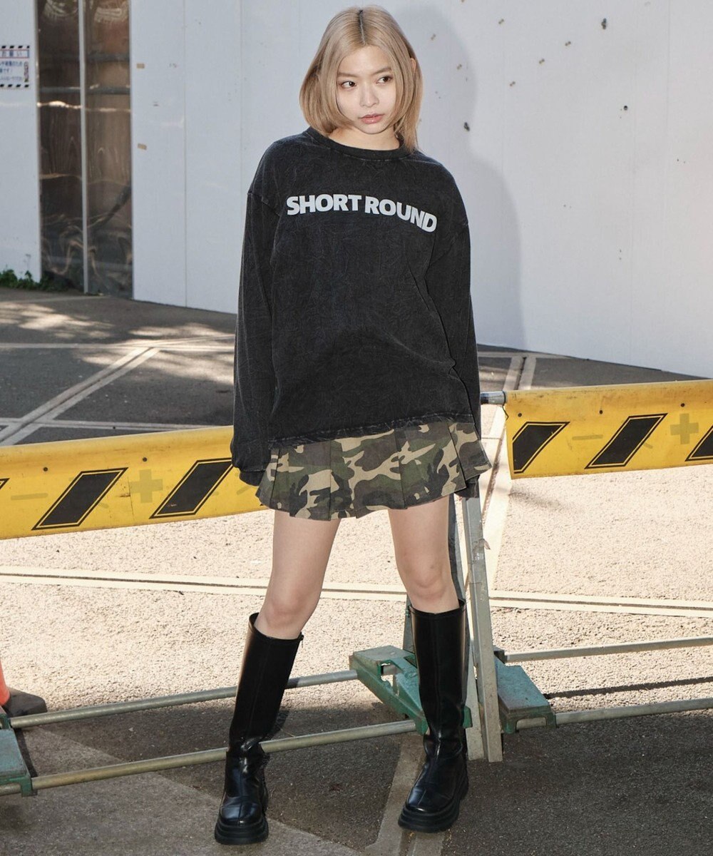 WEGO 【ユニセックス着用ITEM】ケミカルウォッシュグラフィックT（LS） 