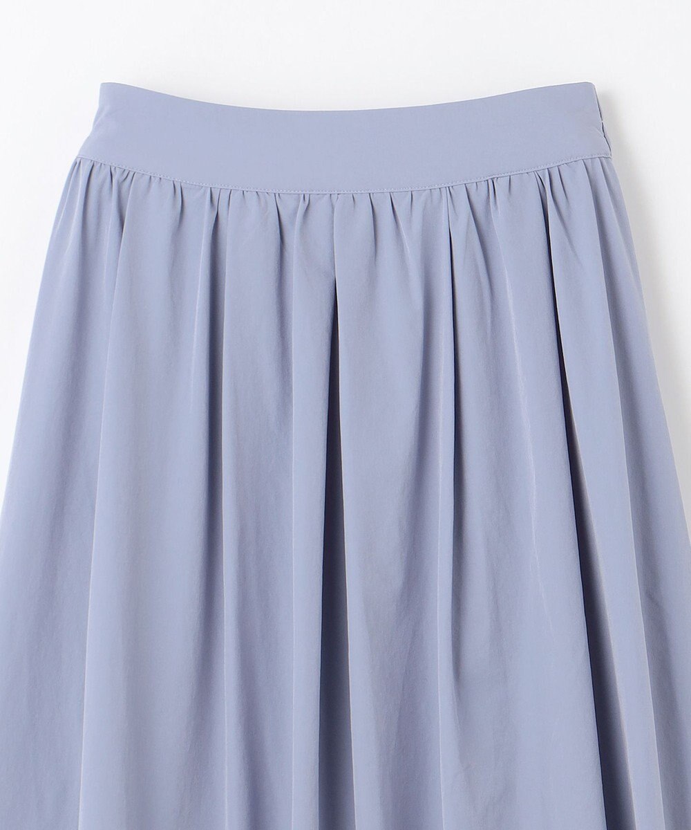 ANY L 【ウエストゴム】タフタフレアスカート 