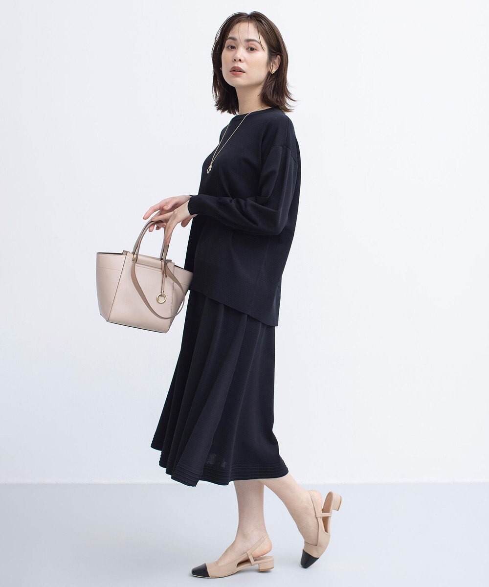 組曲 【WEB限定カラーあり】MINA バックリボンニットプルオーバー 