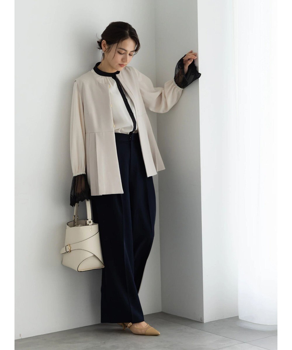 Te chichi 【セレモニーアイテム】サイドプリーツペプラムジレ（セットアップ可） 