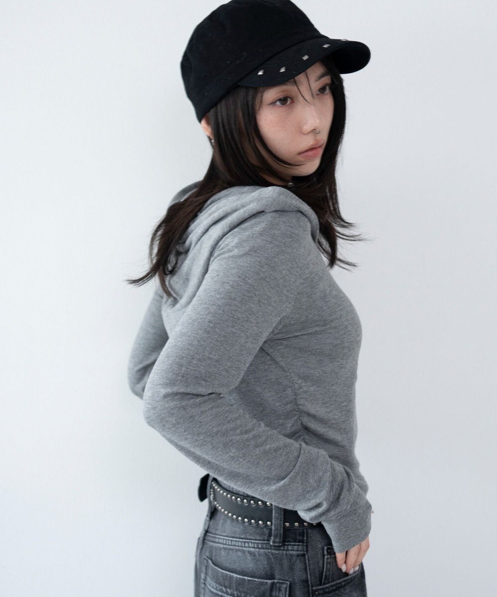 WEGO ヘンリーネックフードロンT 