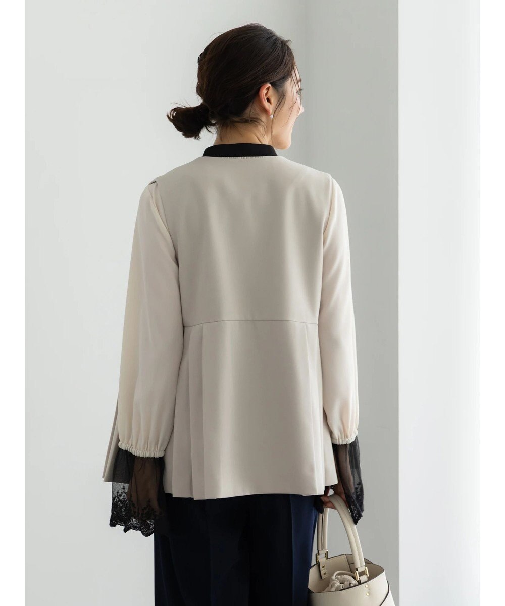 Te chichi 【セレモニーアイテム】サイドプリーツペプラムジレ（セットアップ可） 