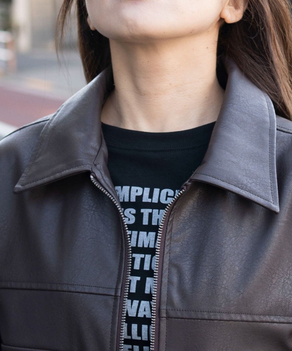 WEGO PUショートジャケット 