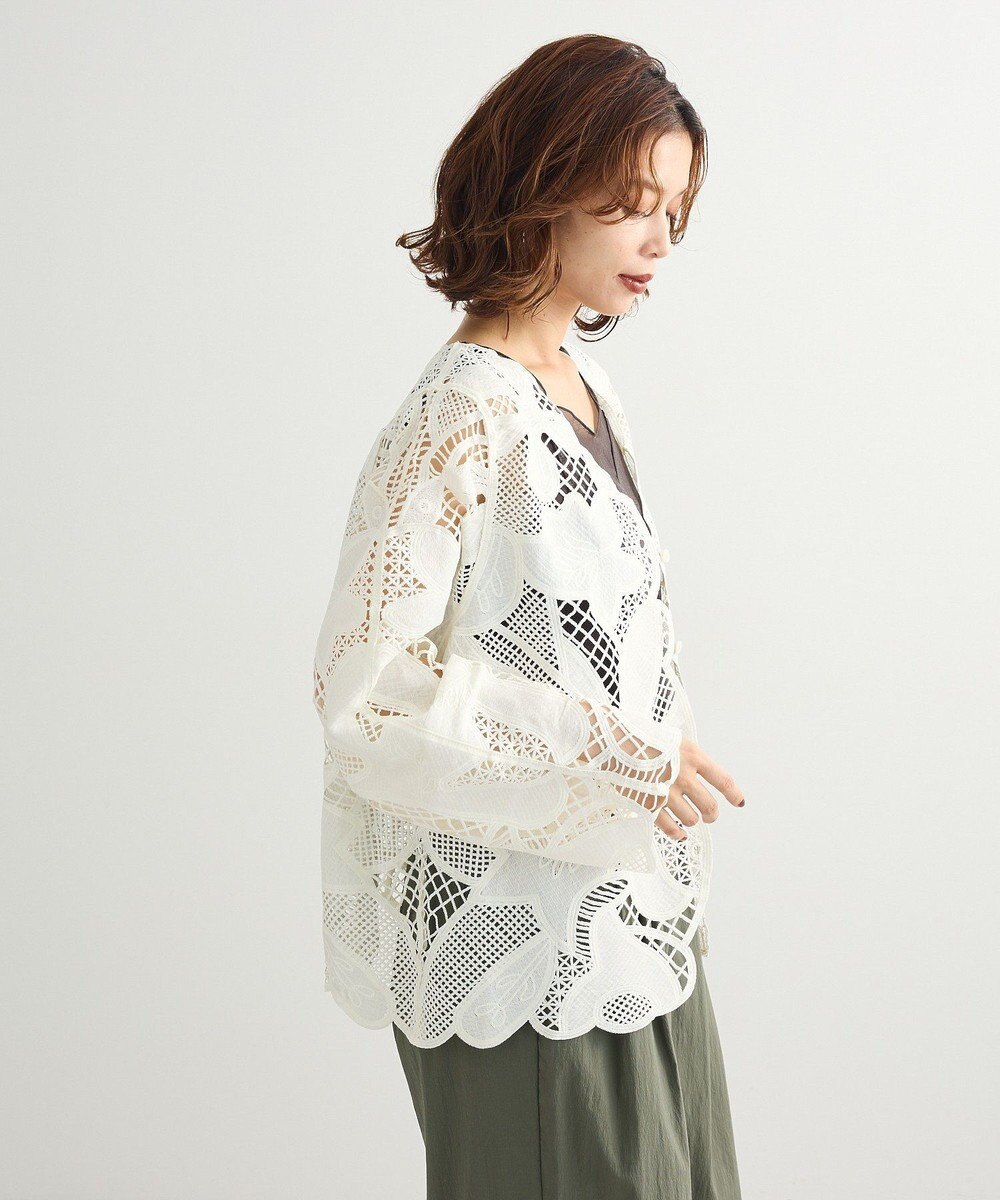 Green Parks ・ＥＬＥＮＣＡＲＥ　ＤＵＥ　レーシーカーディガン 