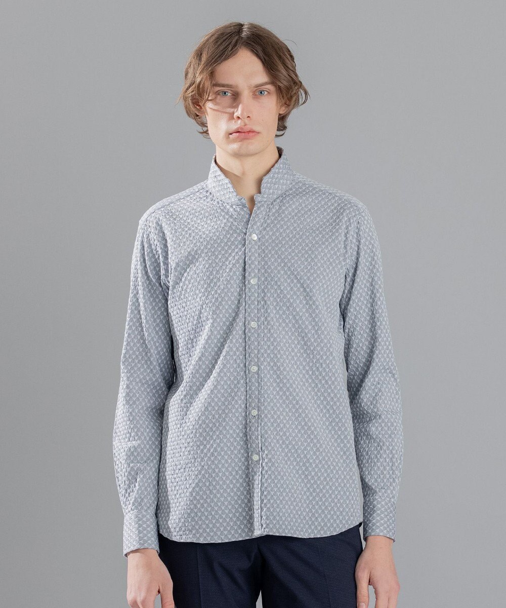 JOSEPH HOMME トライジャガードストレッチ　ウィングカラーシャツ 