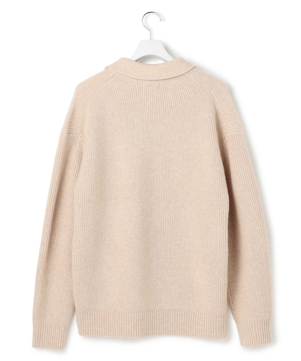 J.PRESS YORK STREET 【UNISEX】ウールカシミヤ スキッパーニットポロシャツ 