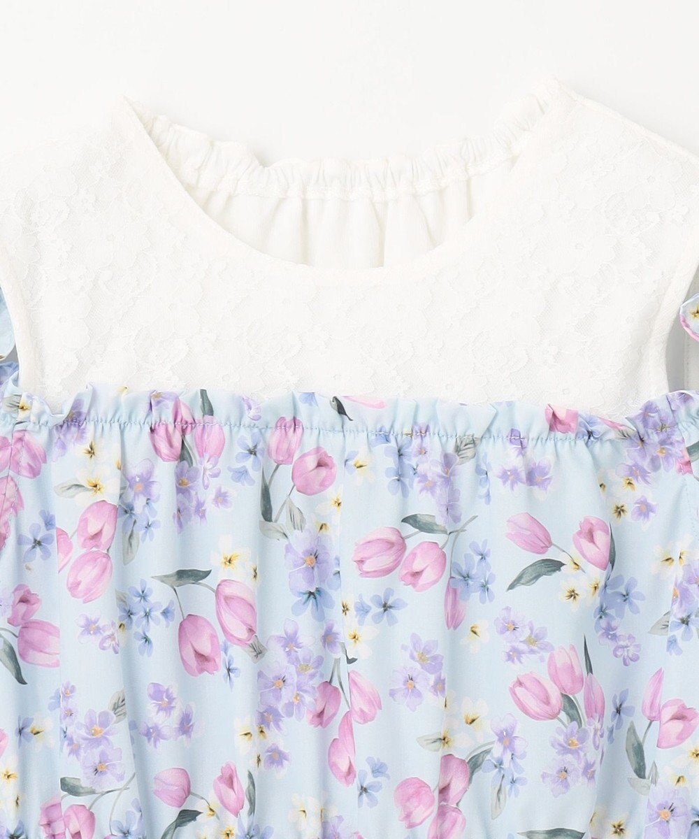 ANY KIDS オン・オフショルダー チューリップ ワンピース 