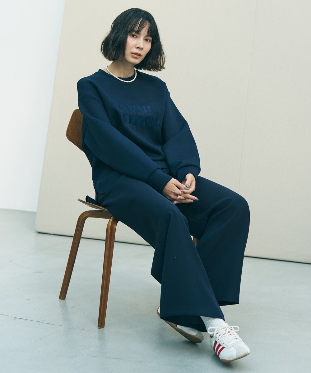 UNFILO L BEAUTY FORM JERSEY 刺繍ロゴ プルオーバー 