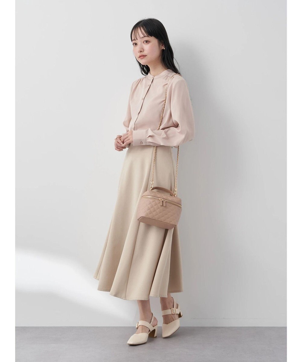 earth music&ecology バンドカラーブラウス 