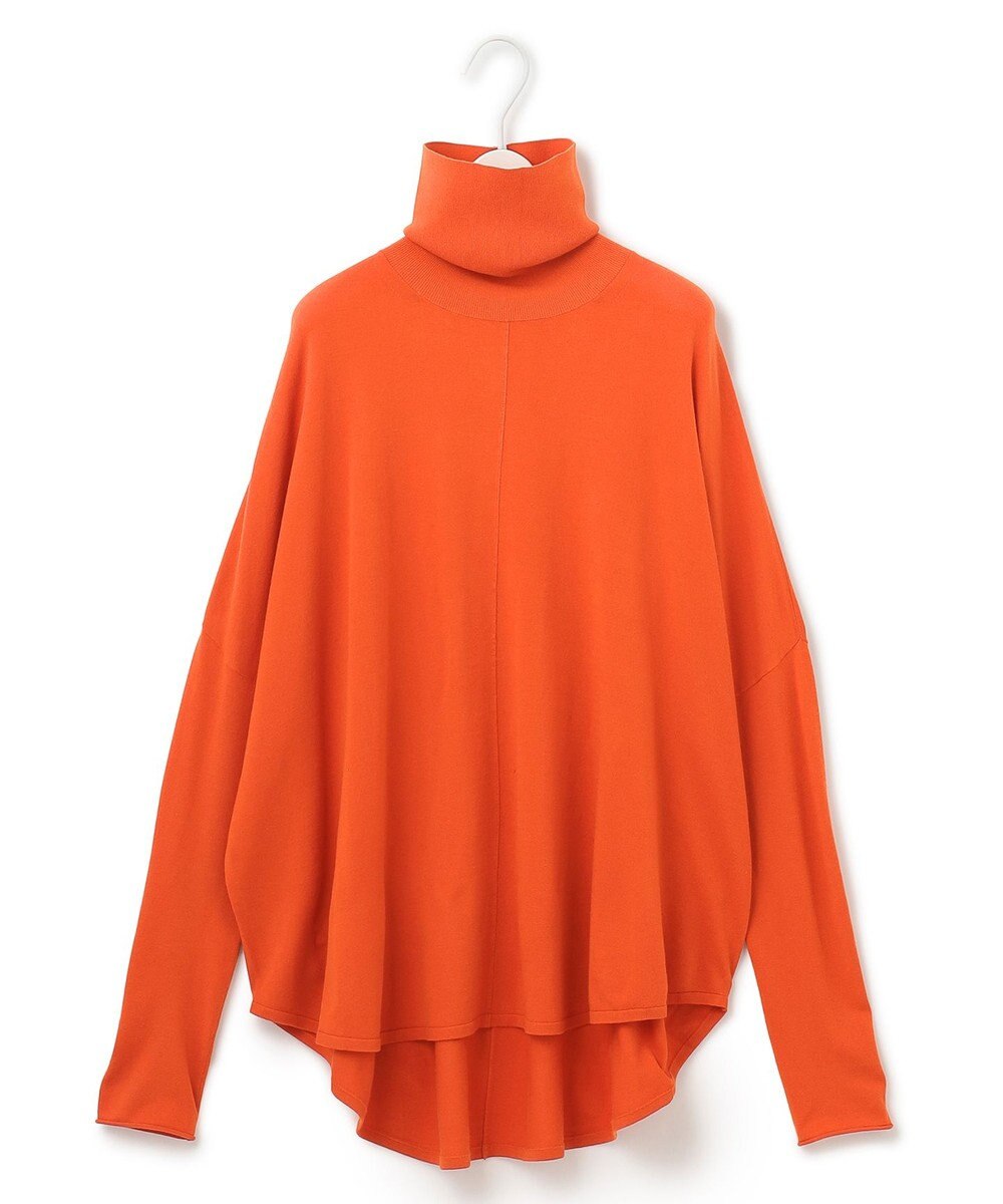 ICB 【洗える】ヴィスコースワイド ハイネックプルオーバー 