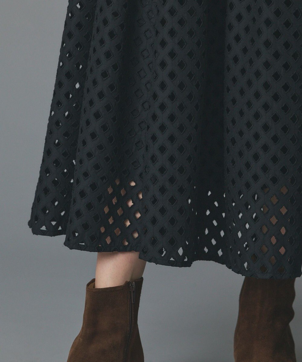 GRACE CONTINENTAL メッシュカットワークスカート 