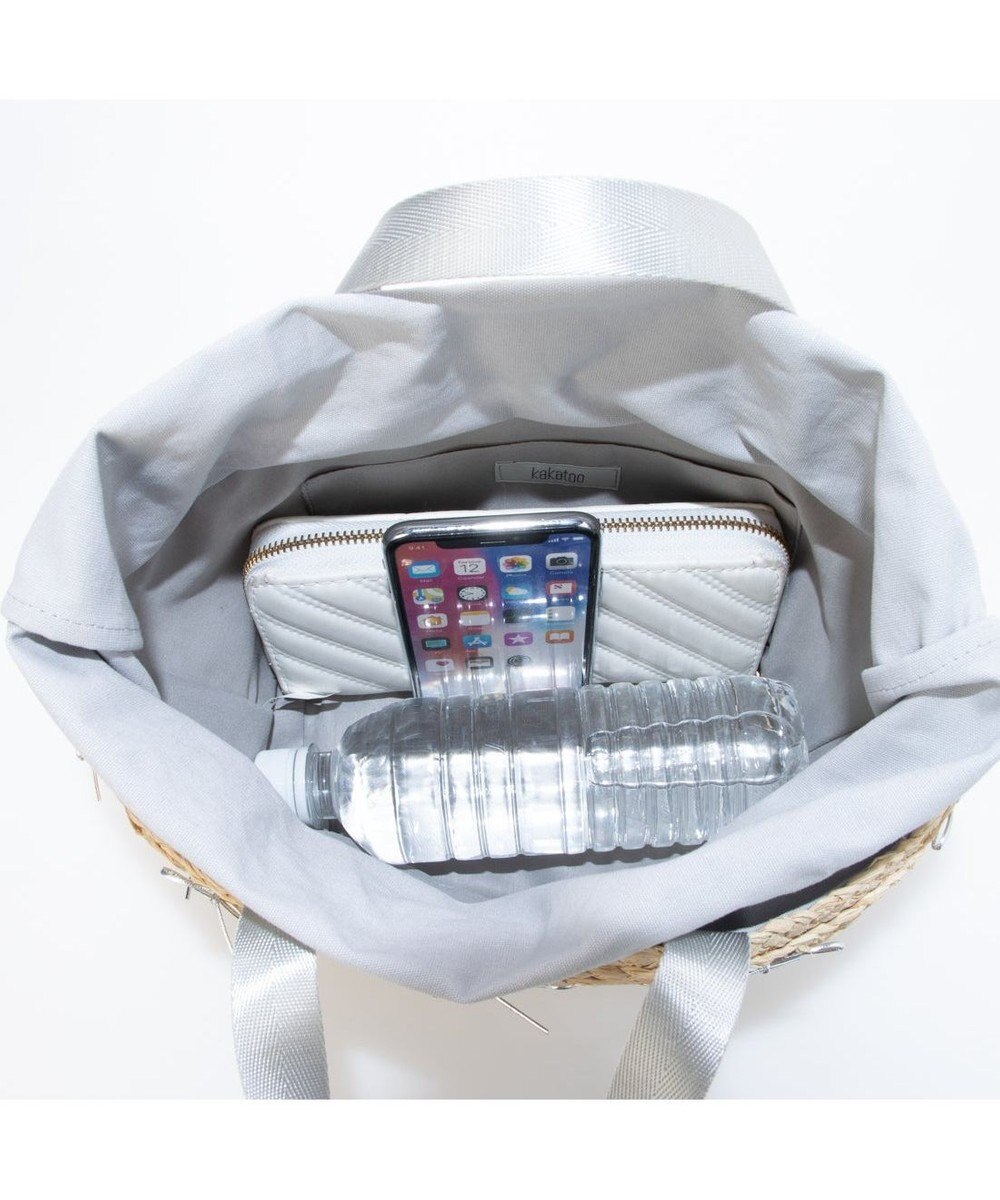 UNBILLION カカトゥ kakatoo / ラフィアブレードリボンバッグ カゴバッグ 