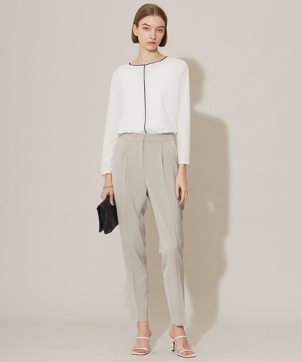 ICB L 【洗える】ジョーゼットジャージー プルオーバー 