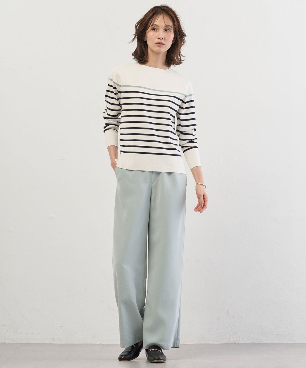 J.PRESS LADIES L Springピーチ セミワイド パンツ 