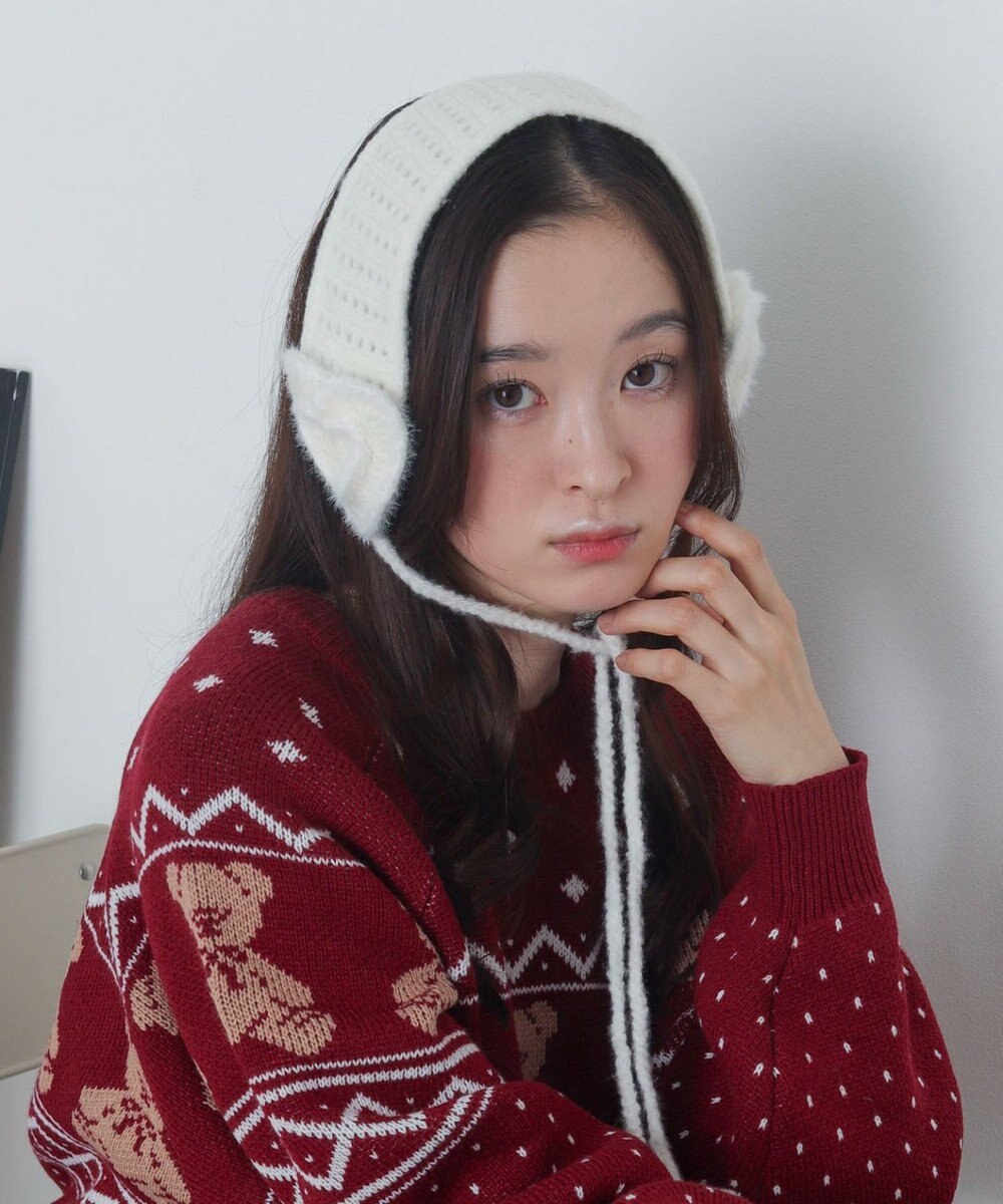 WEGO ハートニットイヤーマフ 