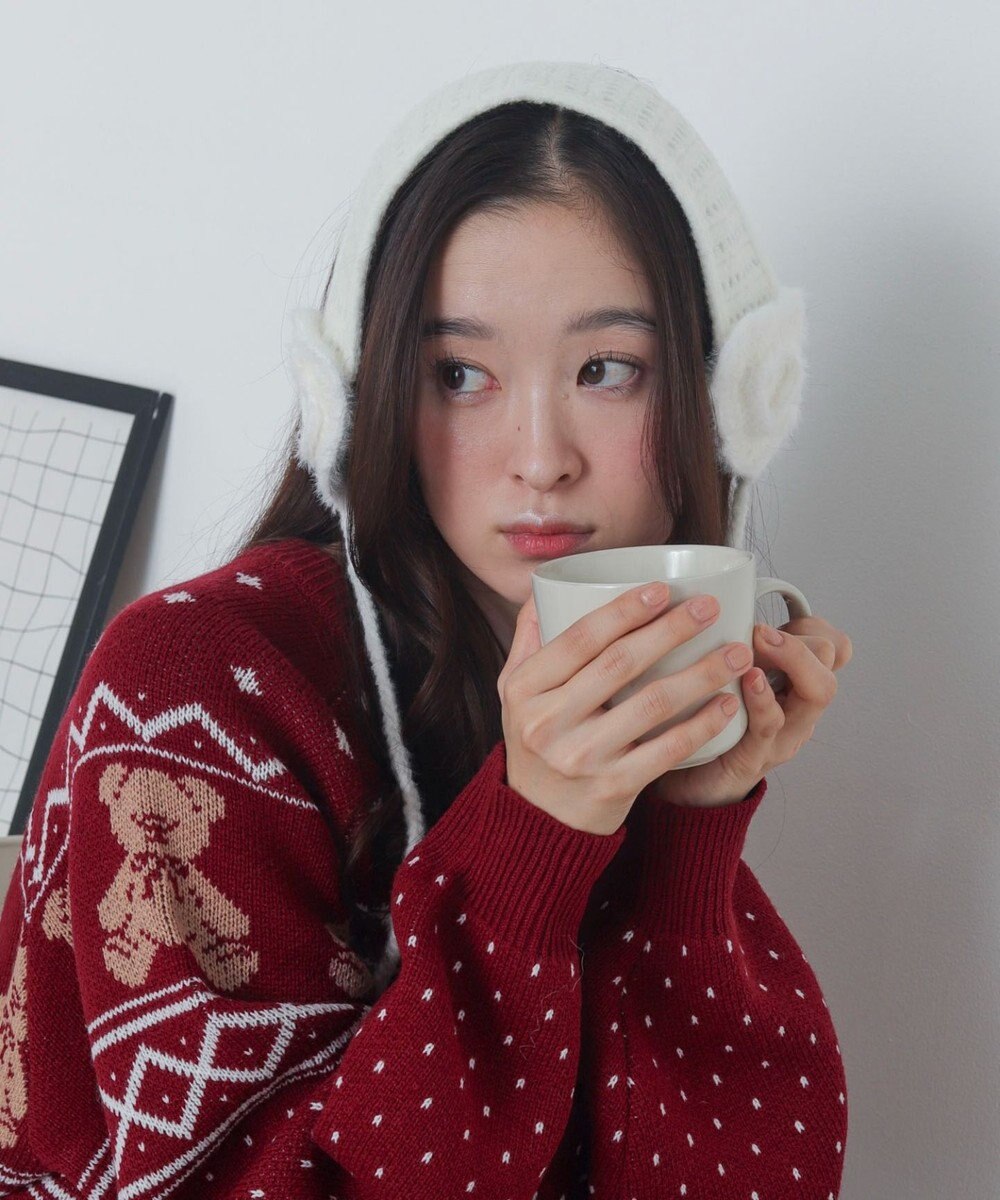 WEGO ハートニットイヤーマフ 