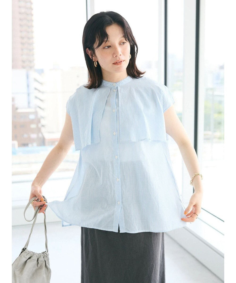 CRAFT STANDARD BOUTIQUE インド綿フリルブラウス 