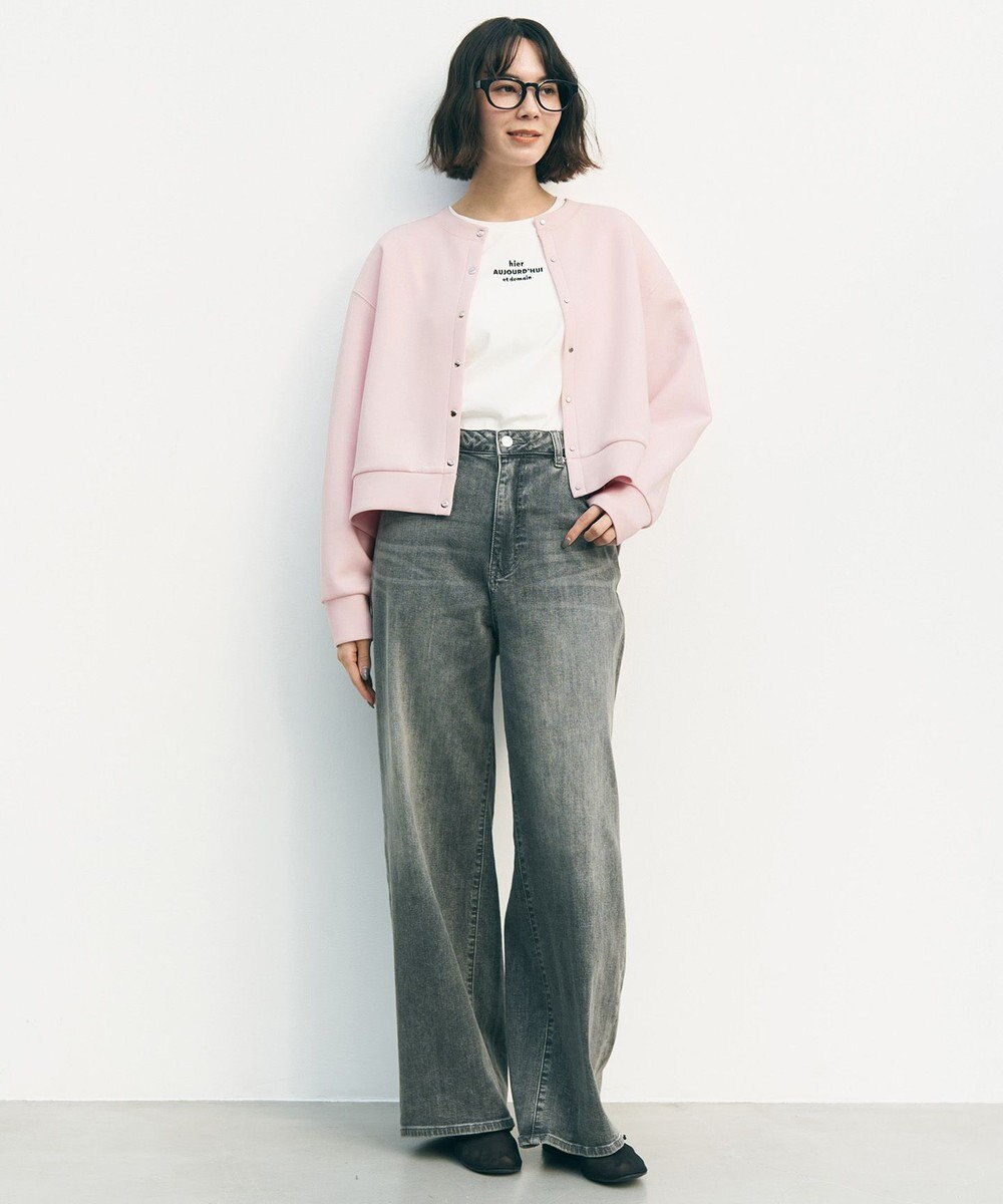 UNFILO BEAUTY FORM-T cotton ロゴ フレンチスリーブ Tシャツ 