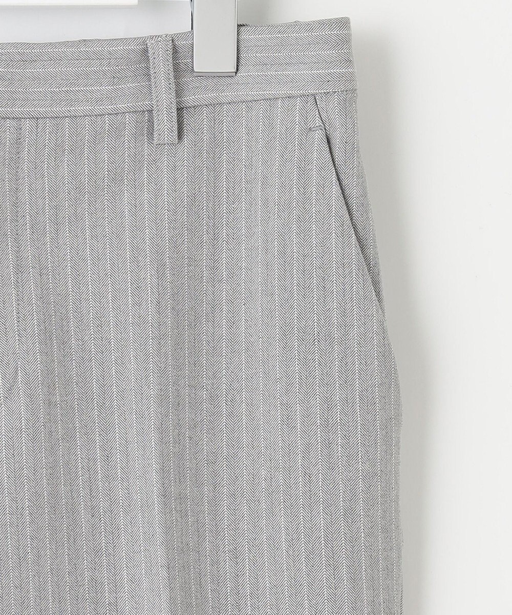 自由区 【XSサイズ～/洗える】TRギャバ ストライプ テーパードパンツ 