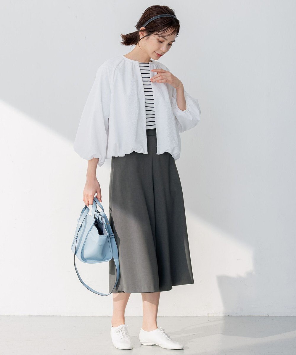 組曲 【洗える】ライトツイルストレッチ パンツ 