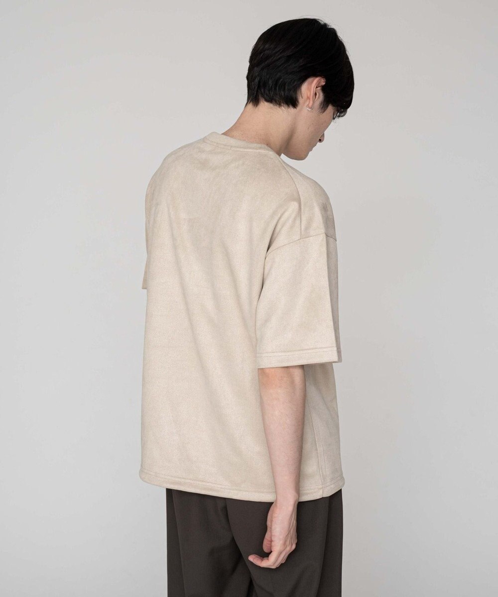 WEGO 【ユニセックス着用ITEM/MLサイズ展開】フェイクスウェードエンボスロゴT（SS） 