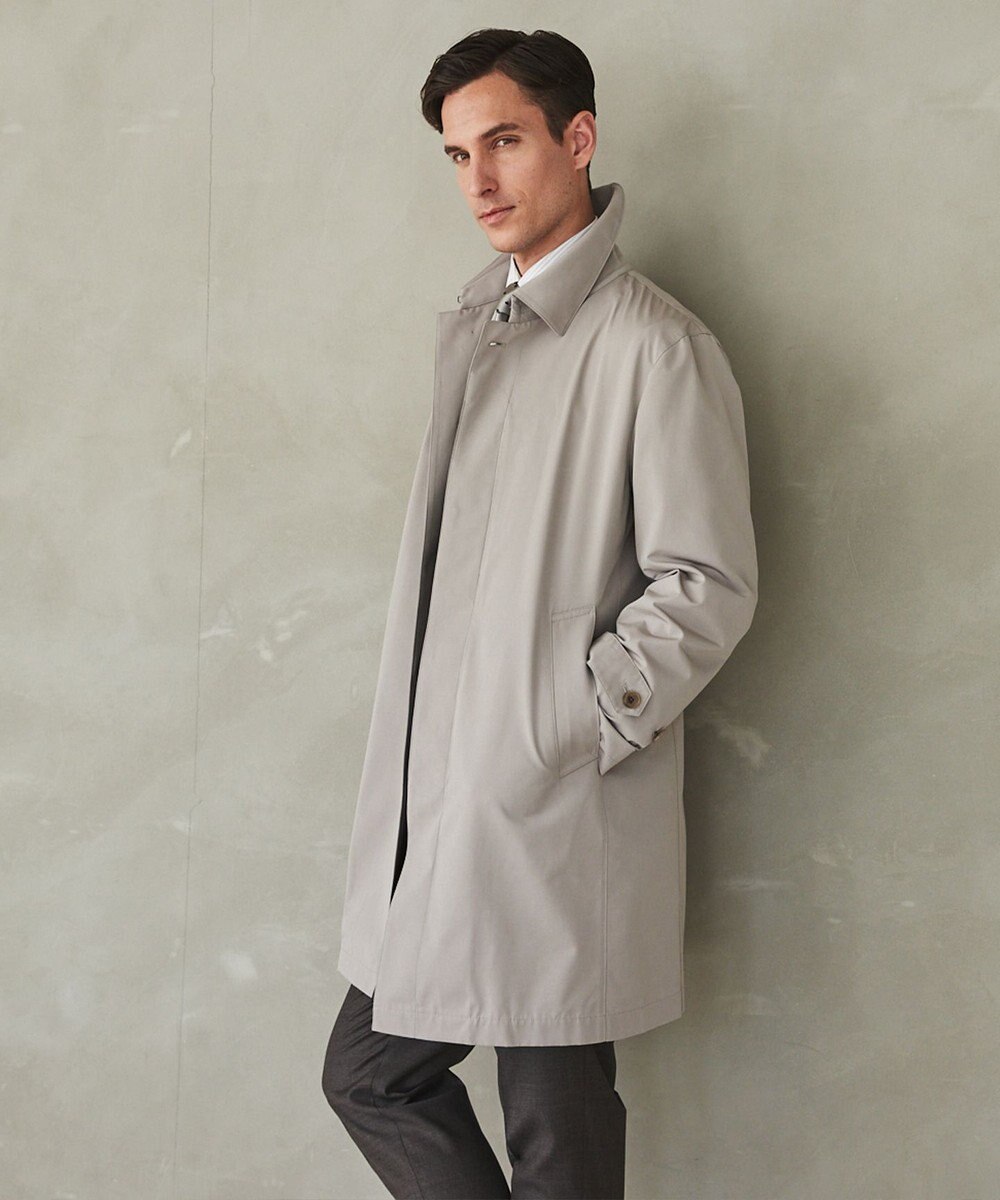 GOTAIRIKU ダウンライナー装着可【半裏仕様】コットンポリエステル ステンカラースプリングコート(25年春夏モデル) 