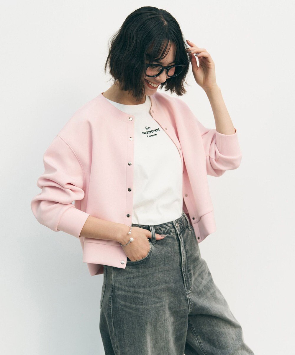 UNFILO BEAUTY FORM-T cotton ロゴ フレンチスリーブ Tシャツ 