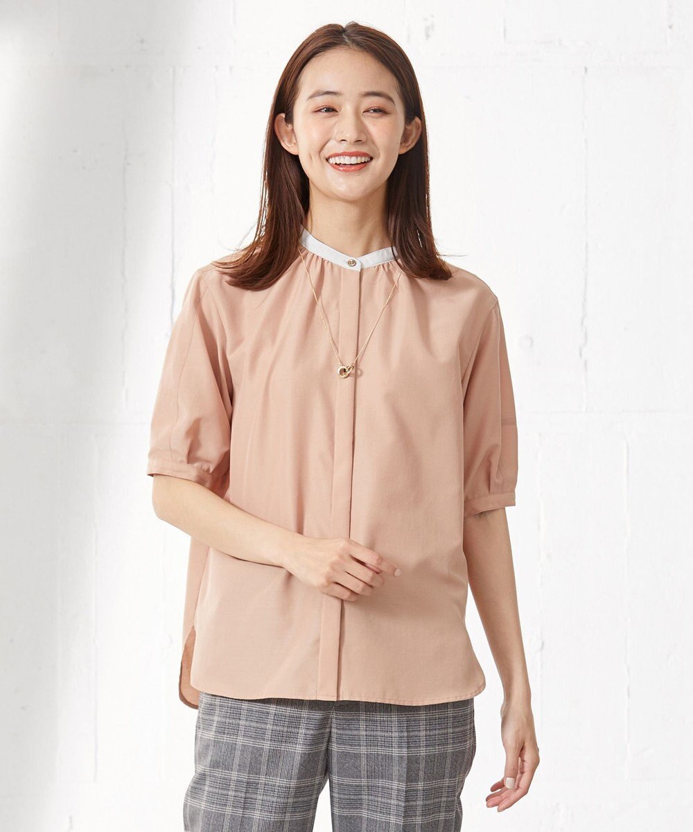 洗える・イージーケア】ライトタンブラー バンドカラー ブラウス / J.PRESS LADIES L | ファッション通販  【公式通販】オンワード・クローゼット