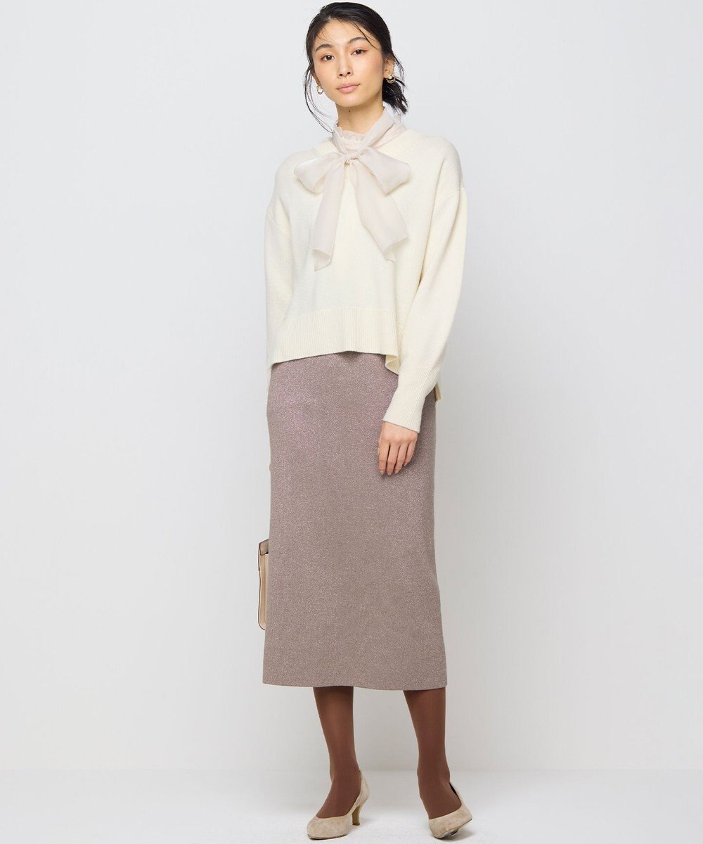 組曲 【8色展開・手洗い可】ウールカシミヤミックス Vネックニット 