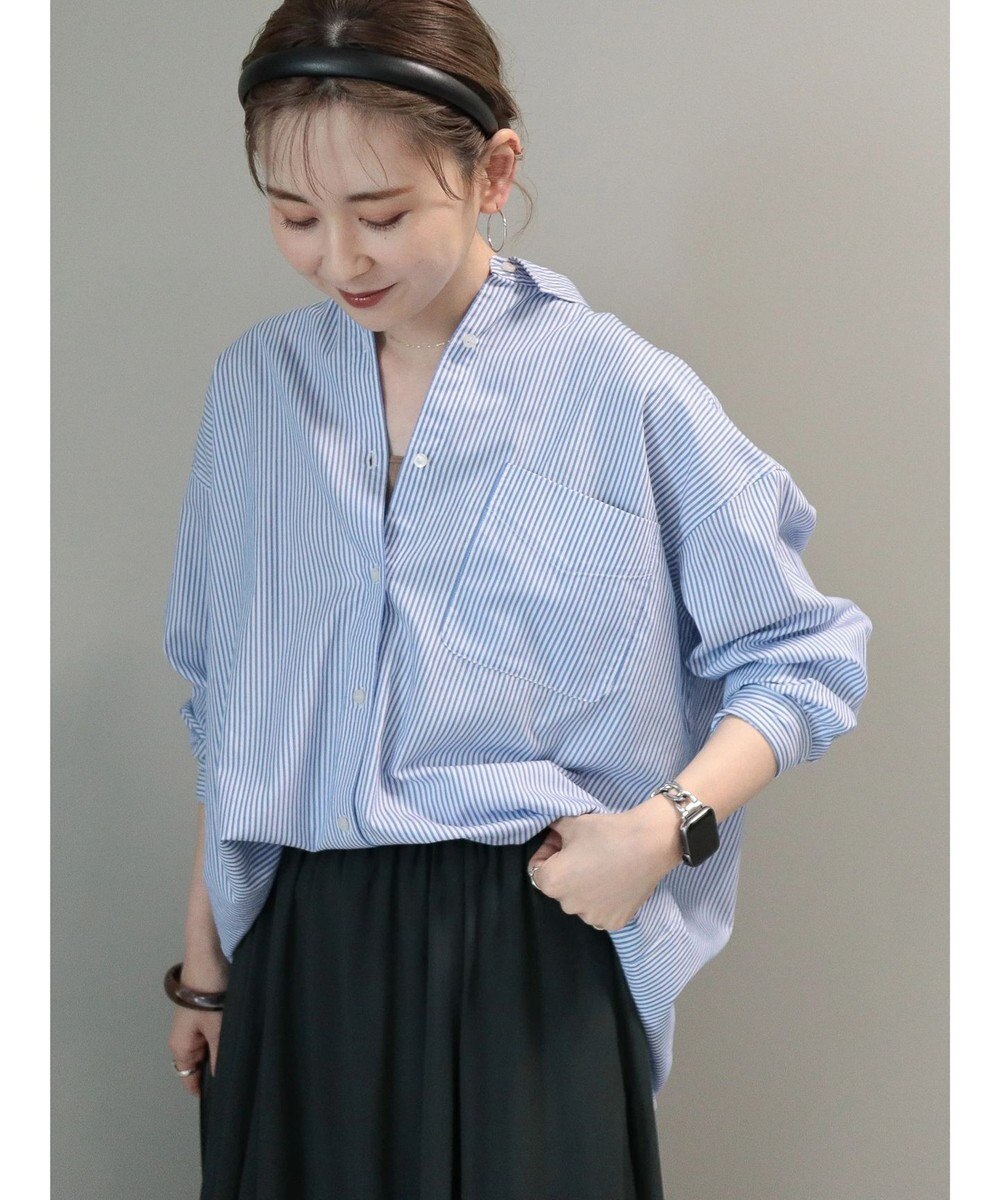 AMERICAN HOLIC ＵＶカット加工バックタックシャツチュニック 