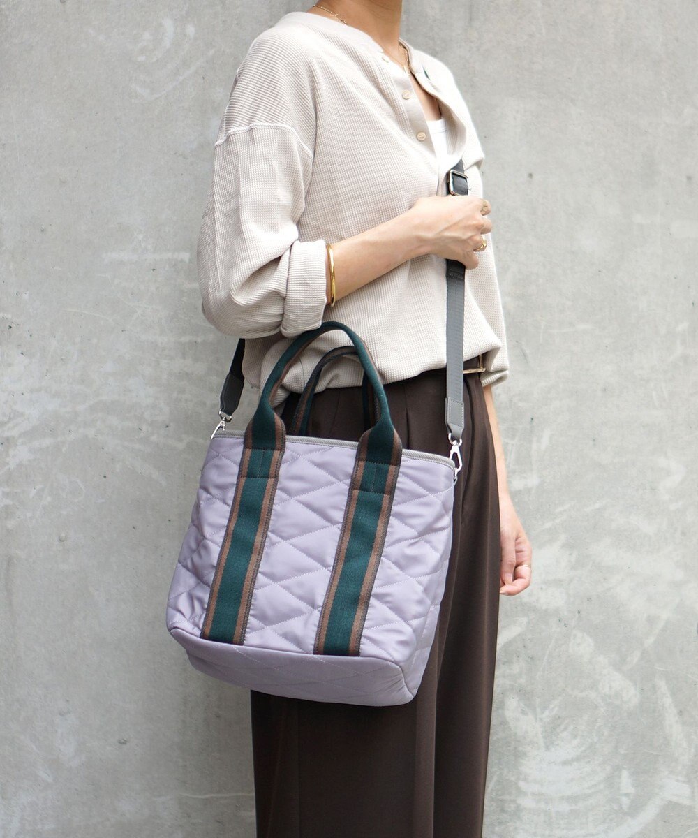 FOLNA RD ダイヤキルティング 2WAYトートバッグ 