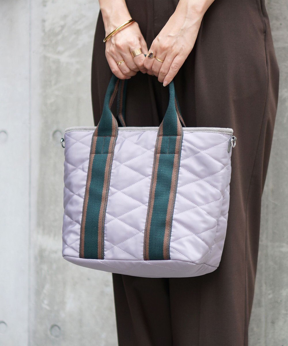 FOLNA RD ダイヤキルティング 2WAYトートバッグ 