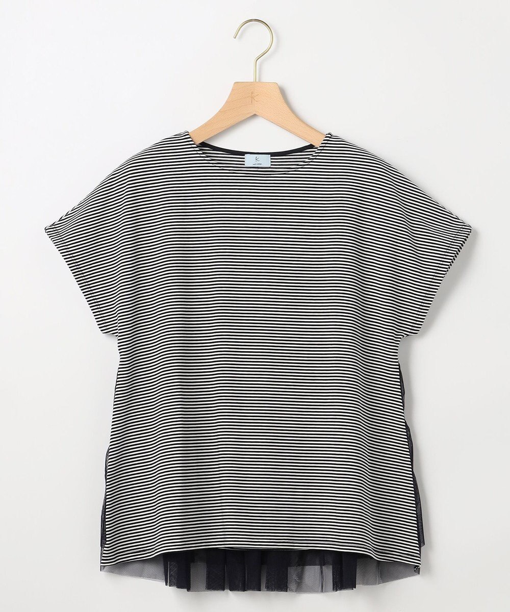 組曲 【先行予約】GIZAコットンチュールコンビ カットソー 