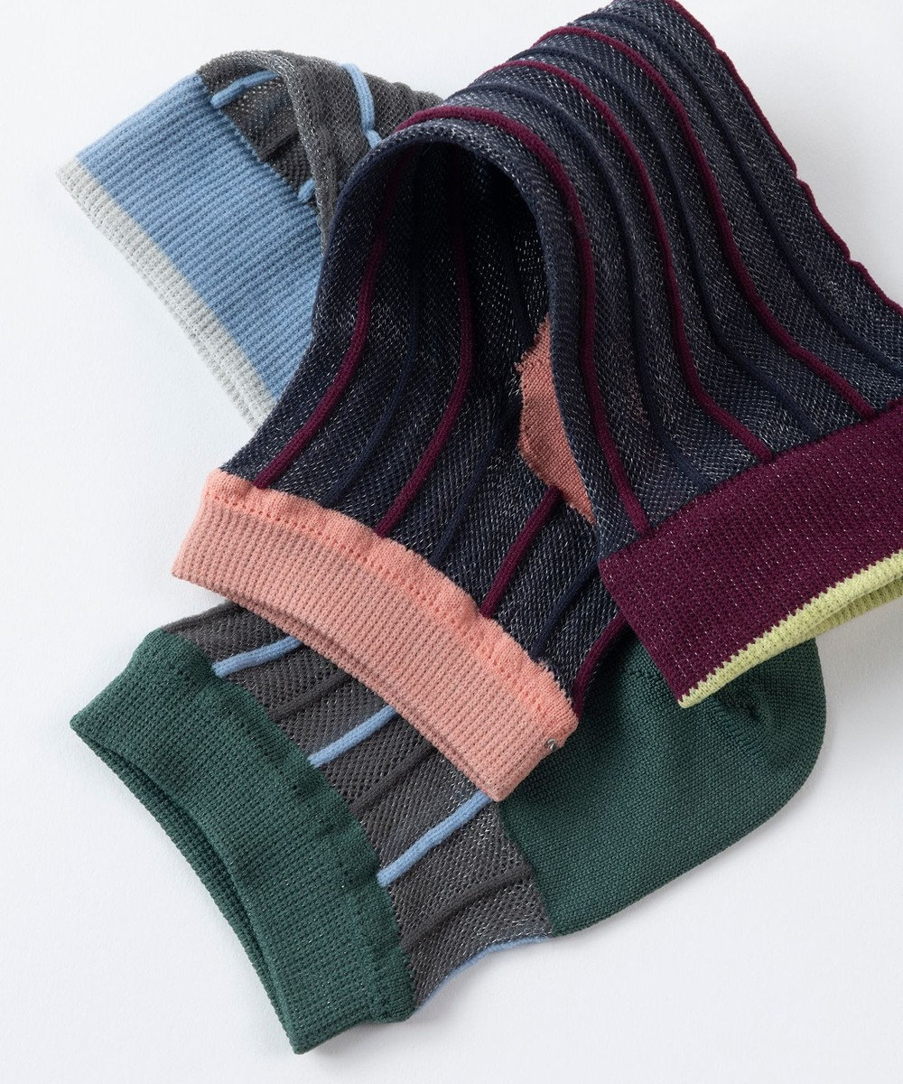 TRICOTE ストライプ柄シアートレンカ 