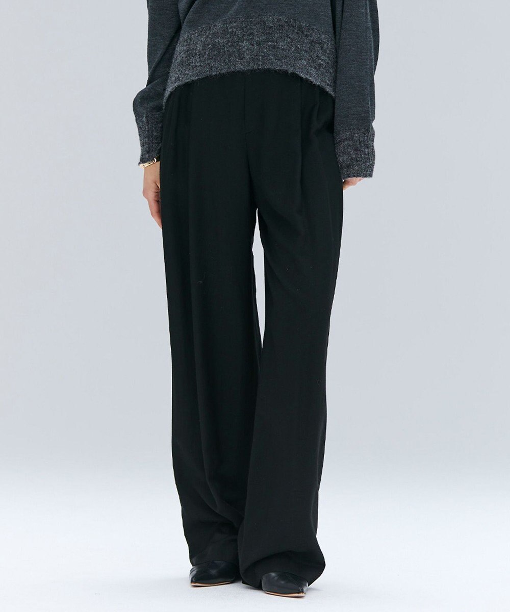 BEIGE， 【Oggi 10月号掲載】COBURN / シルク混2タックカーヴィーワイドパンツ 