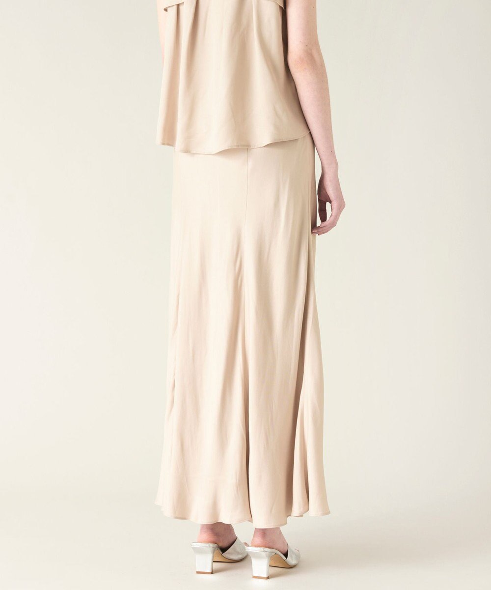 GRACE CONTINENTAL キュプラサテンフレアスカート 