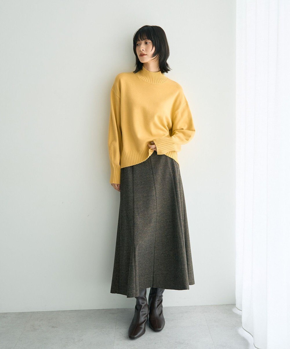 YECCA VECCA ワイドリブニット 