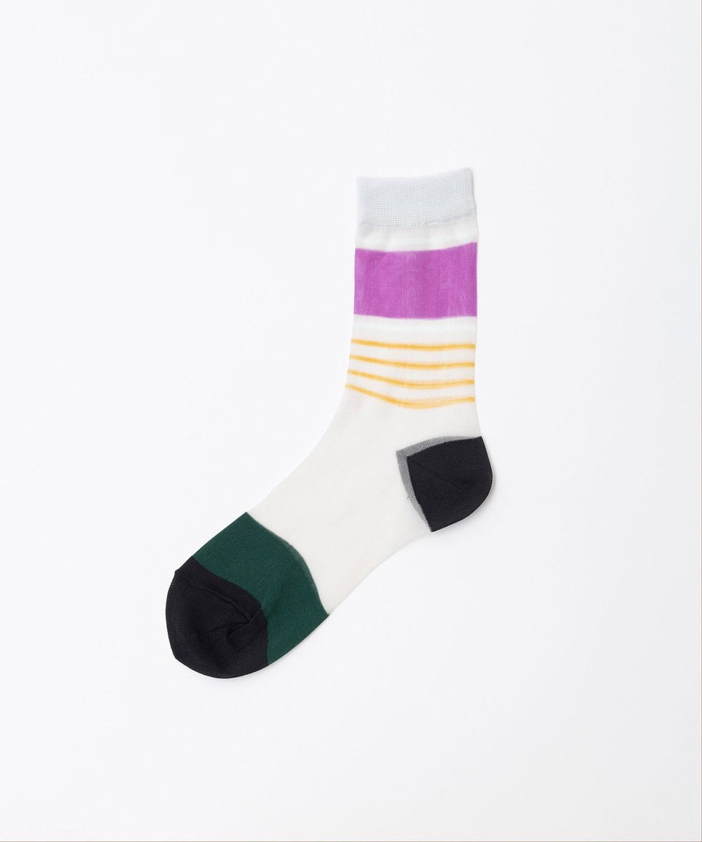 TRICOTE シアーボーダーソックス 