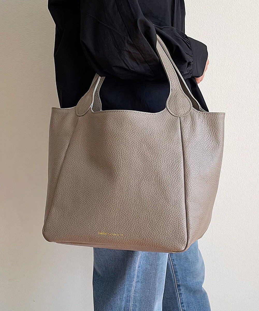 Hekhèr Le Style de Vie 【日本製/セレモニーにも】シュリンクレザー ハンドバッグ medium 