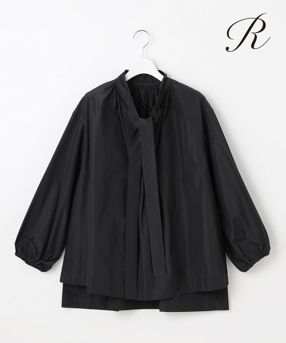 23区 S 【R(アール)】ポリエステルシルクタフタ ボウタイ ブラウス 