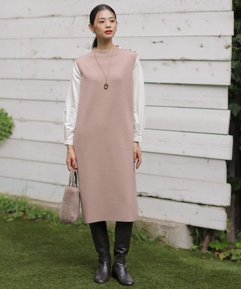 J.PRESS LADIES マーブルノーズ ネックレス 