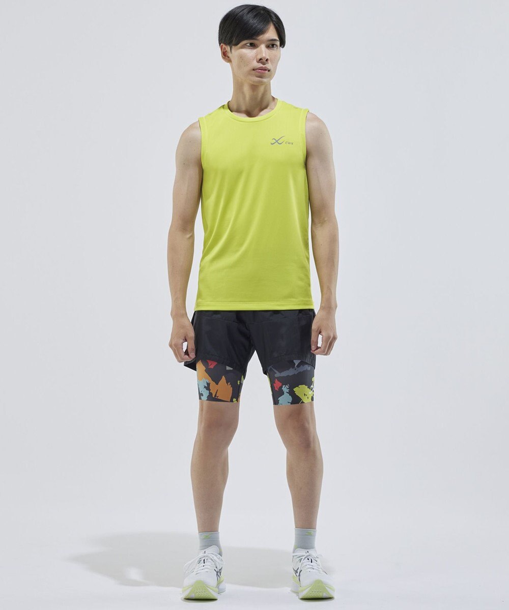 CW-X 【MEN】 CW-X 股関節サポート タイツ 【大谷翔平愛用モデル・撮影着用品番】 下半身の軸がブレにくい 骨盤サポート 球技 陸上 ハーフ ひざ上丈 5分丈 メンズ HOO505 /ワコール 