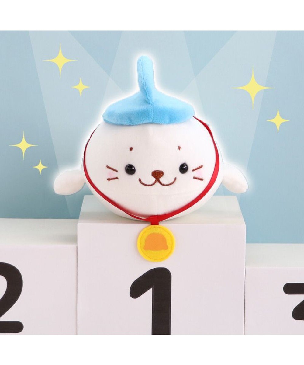 Mother garden しろたん カーリングマスコット 青色 22cm小さい ぬいぐるみ マスコット カーリング あざらし アザラシ かわいい キャラクター プレゼント ギフト マザーガーデン 